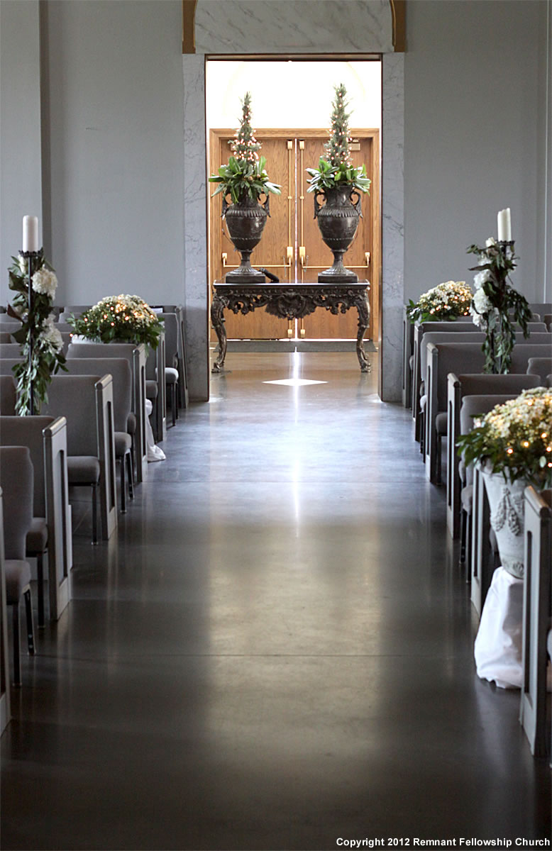 Fall Wedding Candle and Floral Aisle Decorations