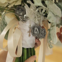 Spring Bridal Bouquet | Remembering Loved Ones-Locket