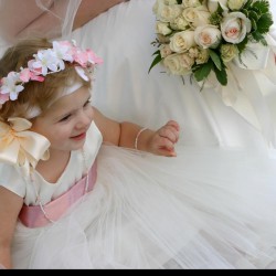 Davis/Blair Wedding - Bride and Flowergirl