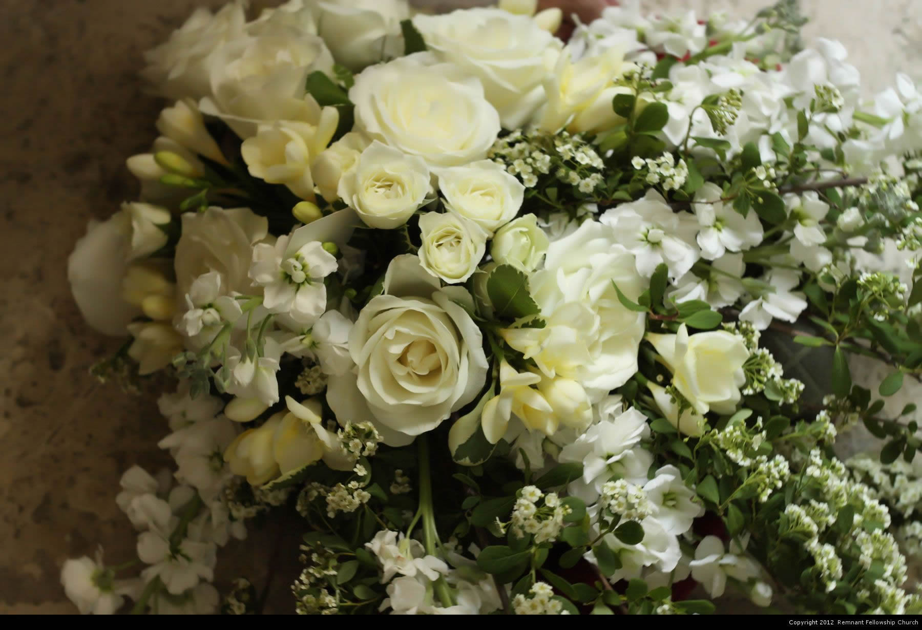 Spring White Bridal Bouquet