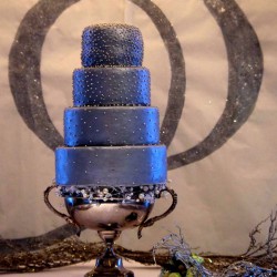 Winter Wedding Silver Sparkle Cake