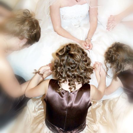 Flower Girl Hair Inspiration | Curly with Flower Crown Headband