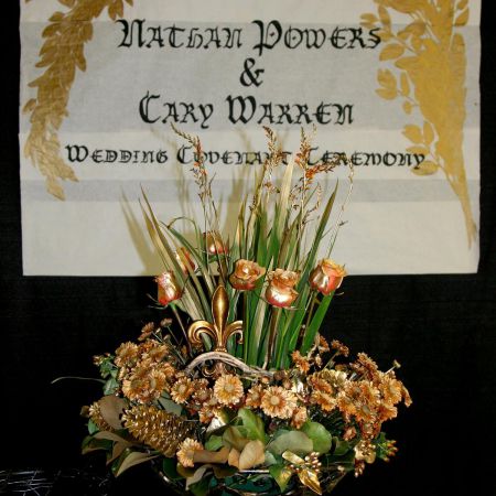 Harvest Fall Wedding | Maroon and Gold Wheat and Floral