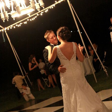 First Dance Under Chandelier
