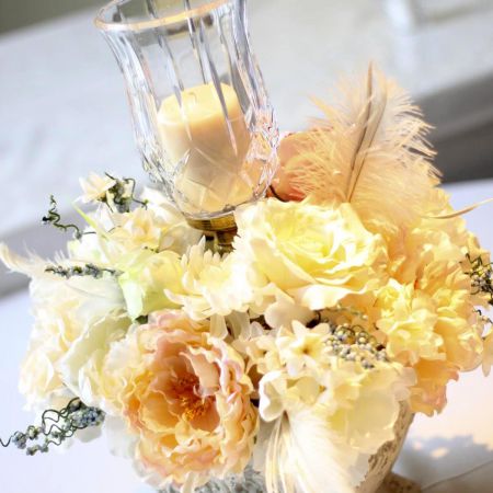 Spring Wedding Table Centerpiece
