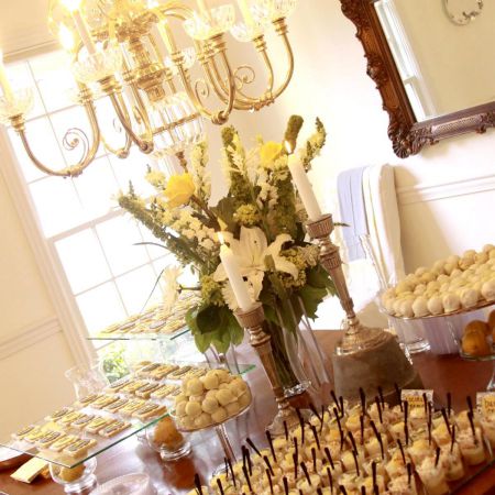 Summer Wedding Bridal Shower Dessert Table Decoration | Shortbread, Wedding Cookies, Truffles