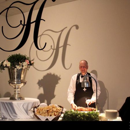 White and Black Wedding Colors Decoration | Reception Meat table