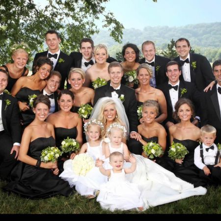 Formal Summer Wedding Color Inspiration | Black and White | Black Bridesmaid Dresses. Black Tuxes