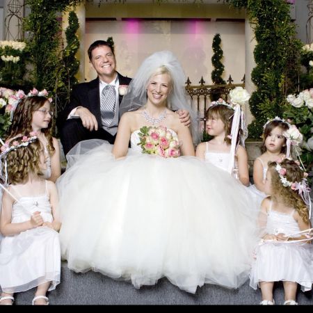 Summer Bride and her Flower Girls | White tule Dresses with Flower Crown