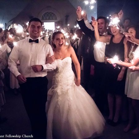 Ruberto-Hayden - Remnant Fellowship Covenant Wedding - Departure with Sparklers