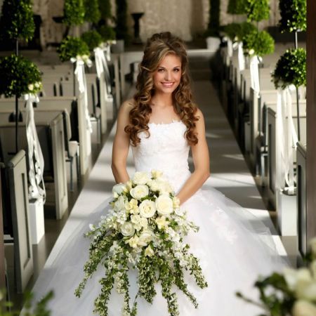 Homonnay/Gormsen Covenant Wedding Formal Strapless Wedding Down | Long Train Formal Bustle