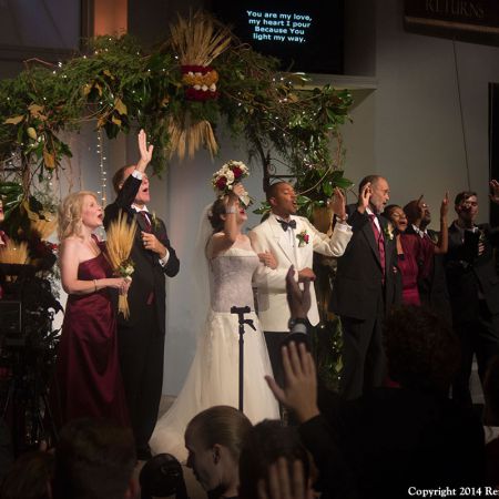 Fall Harvest Wedding Chuppah | Greenery and Wheat with Maroon Accents
