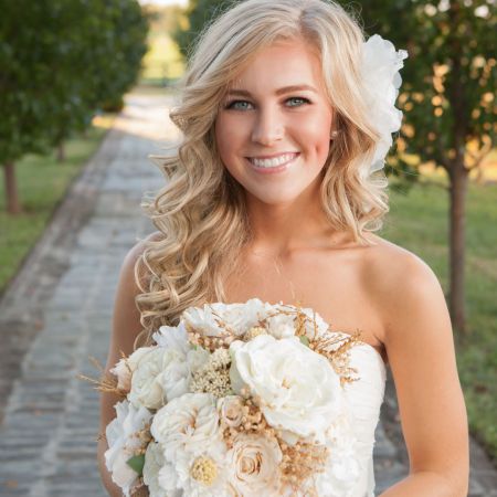 Rustic Fall Wedding Bouquet with Burlap