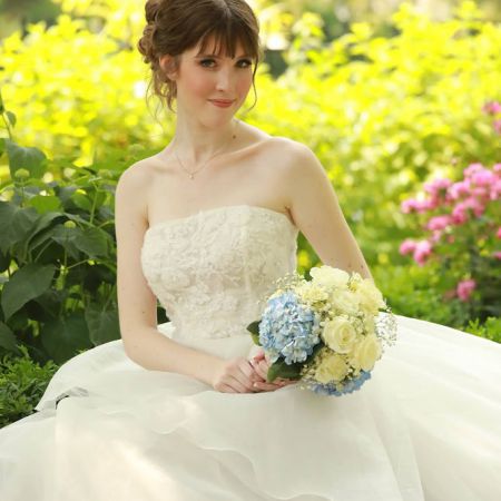 Wheeler/VanZante Remnant Fellowship Wedding Spring Bride Strapless A-line with lace detailing Wedding Gown