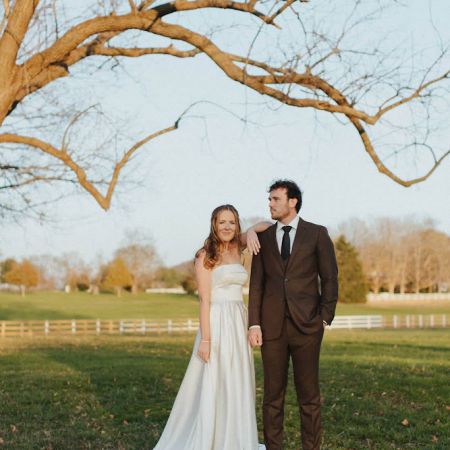 Hendrigsman/MacLean Covenant Wedding Hendrigsman/MacLean Remnant Fellowship Wedding Strapless Satin A-Line Wedding Gown