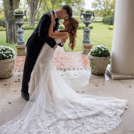 Mendl/Hayden Covenant Wedding Mendl/Hayden Remnant Fellowship Wedding Lace Detail Mermaid Dress with Sweetheart Neckline