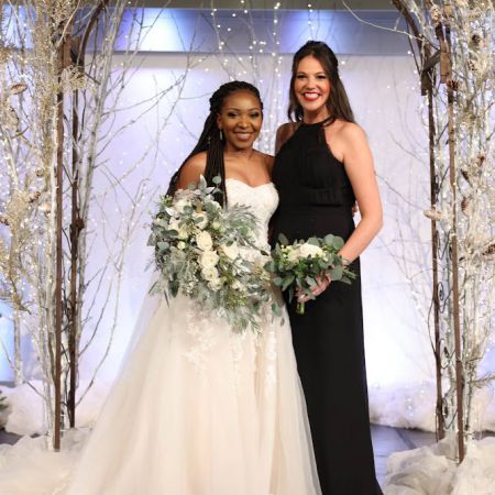 Cuthbert/McNeal Covenant Wedding Cuthbert/McNeal Remnant Wedding- Black high neck Bridesmaid dress for winter wedding