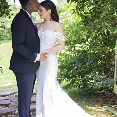 McNeal/Pacheco Covenant Wedding McNeal/Pacheco Remnant Fellowship Wedding Lace detailed Mermaid Wedding Gown
