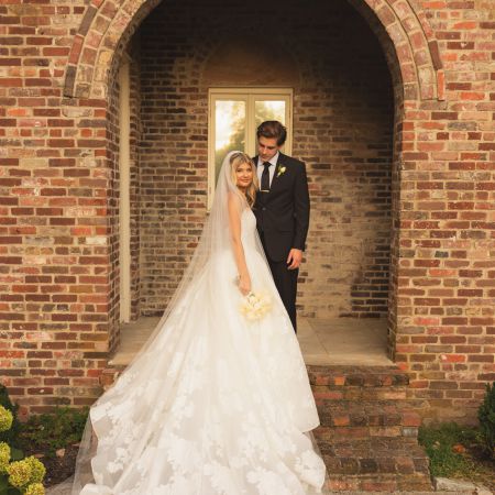 Martin/Hahn Covenant Wedding Floral Ballgown Wedding Dress