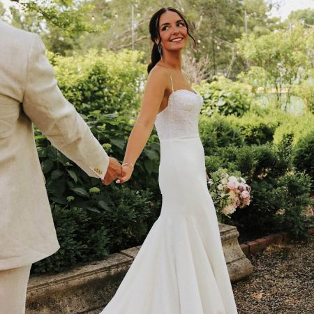 Baril/Beld Covenant Wedding Baril/Beld Remnant Fellowship Wedding Spring Bride Mermaid Wedding Dress with a Beaded Corset top