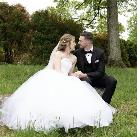 Day/Lewis Covenant Wedding Daw/Lewis Remnant Fellowship Wedding Tule Strapless Ballgown Wedding Dress