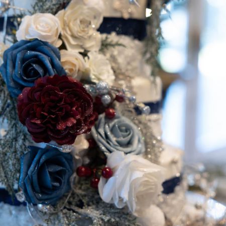 Smith/Wright Remnant Wedding- Winter Wonderland Wedding Cake Details by Remnant Fellowship Wedding Cake