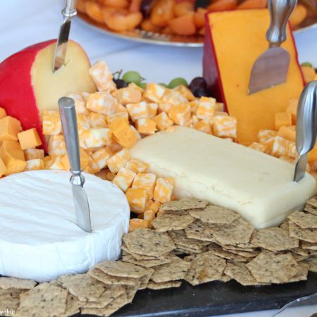 Food table decorations for the reception of the Peters Sroda Covenant Wedding celebration