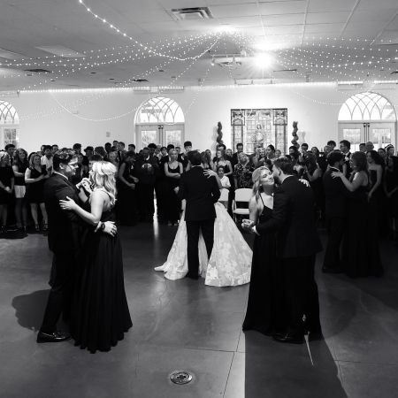 Indoor Wedding Reception Siblings and Plus one's dance.