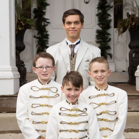 Fall Wedding Ring Bearer Outfits | Formal Ring Bearer. Old Military Inspired Suit
