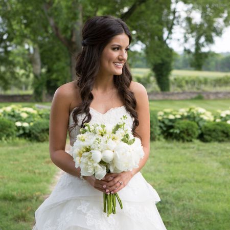 Spring Wedding Half-Up Half-Down for Long Hair
