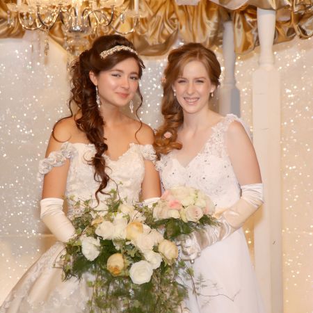 Long Curly Formal Side Ponytail with Headband and Veil