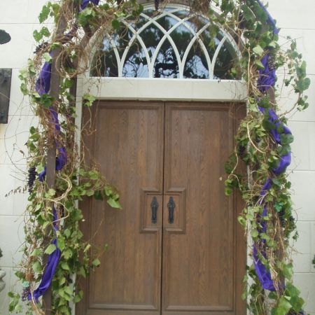 Rustic Fall Vineyard Inspired Entryway