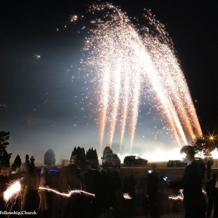 Jost/Martin Covenant Wedding Bride and Groom Getaway | Waving Goodbye | Wedding Fireworks