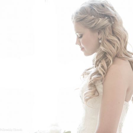 Jost/Martin Covenant Wedding Fall Formal Wedding Hair | Half-Up Half-Down Curly Blonde Hair