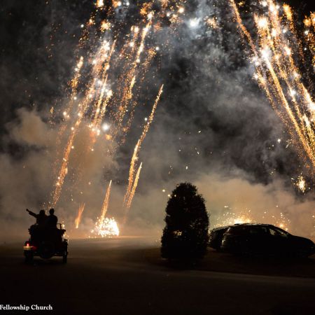 Jost/Martin Covenant Wedding Bride and Groom Getaway | Waving Goodbye | Wedding Fireworks