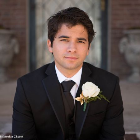 Jost/Martin Covenant Wedding Fall Formal Grooms Suit | Black Suit and Tie. Rose Boutonniere