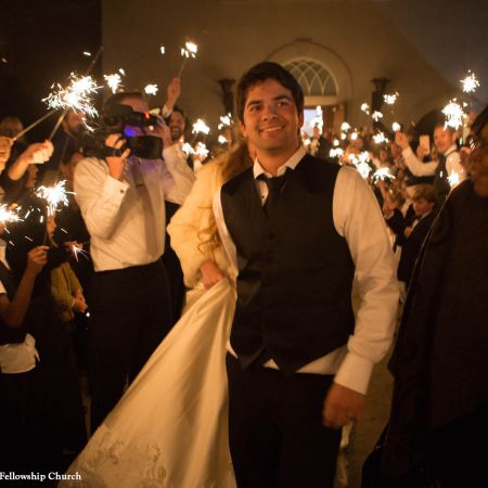 Jost/Martin Covenant Wedding Bride and Groom Getaway | Waving Goodbye | Wedding Sparklers