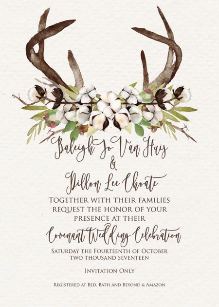 VanHuis-Choate Wedding Invitation