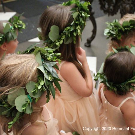Fickel-Weight Wedding Flower Girl Greenery Crowns