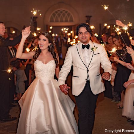 Jost VanDonsel Wedding Sparkler Sendoff