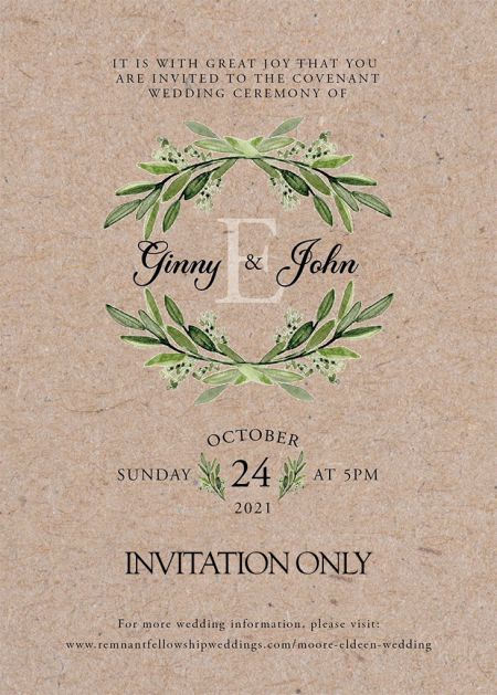 Moore-Eldeen Remnant Fellowship Wedding In